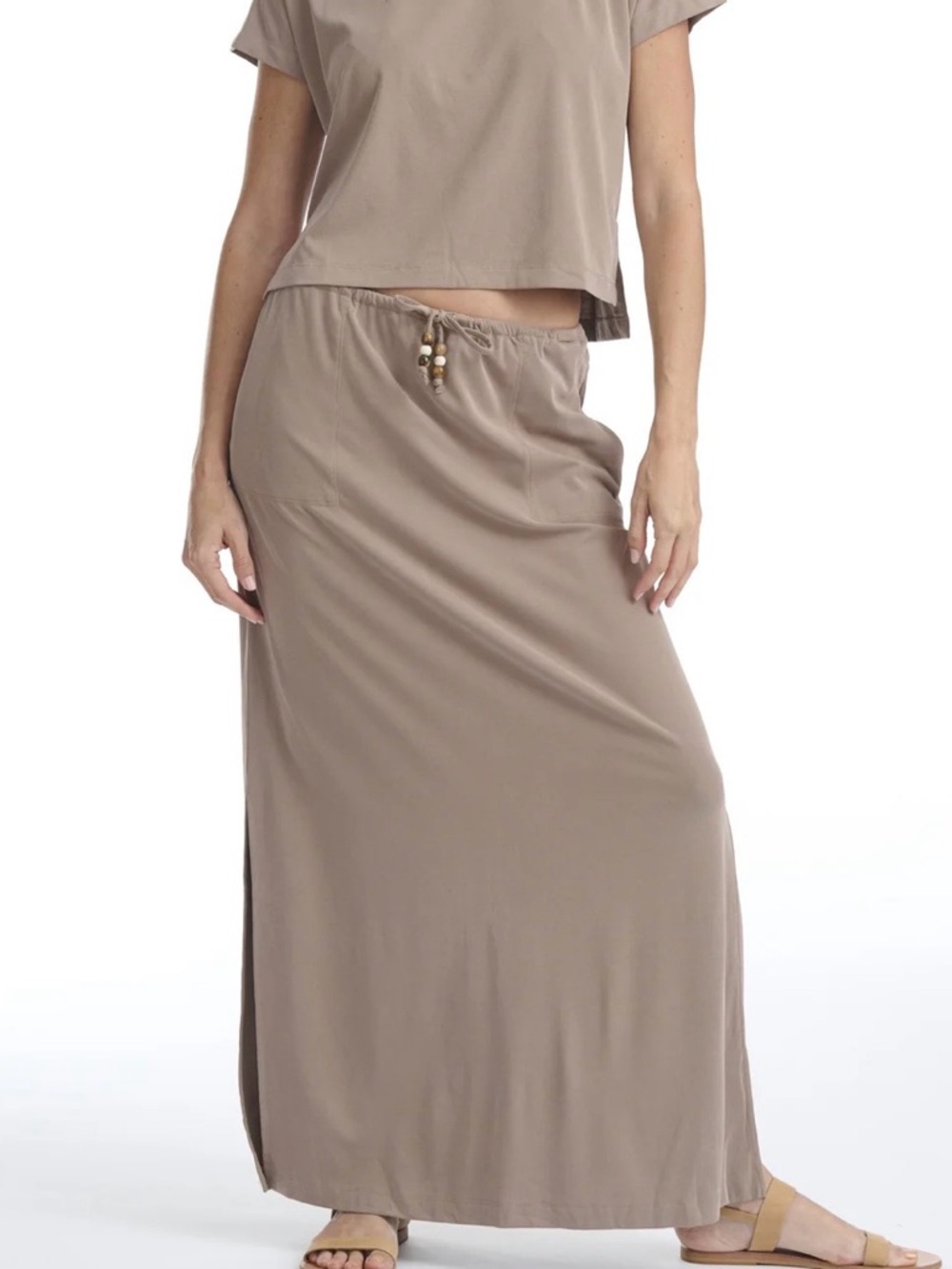 Splendid Sasha sandwash maxi skirt  with Drawstring